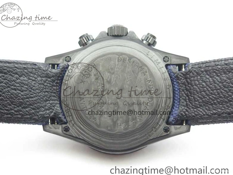 1222 Daytona DIW Carbon OMF Best Edition Blue Paint Dial on Deep Blue Nylon Strap A Tailored 2842